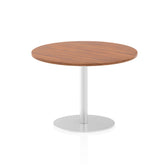 Dynamic Italia 1000mm Poseur Round Table Walnut Top 725mm High Leg ITL0143 DD
